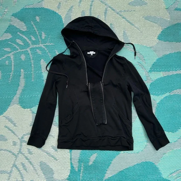 Helmut Lang | Tops | Helmut Lang Double Zip Hoodie | Poshmark